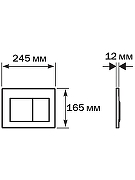 Комплект унитаза с инсталляцией Aquatek Set Aquatek Либерти-011 4в1 цвет Белый с сиденьем Микролифт и клавишей смыва цвет Хром глянцевый-7