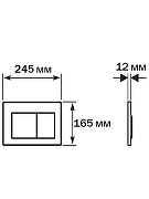 Комплект унитаза с инсталляцией Aquatek Set Aquatek Либерти-012 4в1 цвет Белый с сиденьем Микролифт и клавишей смыва цвет Черный матовый-5