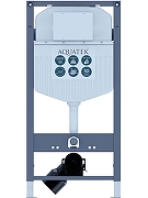 Комплект унитаза с инсталляцией Aquatek Set Aquatek Либерти-016 INS-23 цвет Белый с сиденьем Микролифт и клавишей смыва цвет Хром глянцевый-2