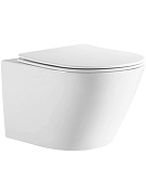 Комплект унитаза с инсталляцией Aquatek Set Aquatek Либерти-INS17-034 цвет Белый с сиденьем Микролифт и клавишей смыва цвет Оружейная сталь-1