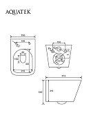 Комплект унитаза с инсталляцией Aquatek Set Aquatek Либра T-INS17 цвет Белый с сиденьем Микролифт-3