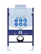 Комплект унитаза с инсталляцией Aquatek Set Aquatek Либра T-TDI004 цвет Белый с сиденьем Микролифт и клавишей смыва цвет Белый-2