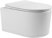 Комплект унитаза с инсталляцией Aquatek Set Aquatek Мия-010 4в1 цвет Белый с сиденьем Микролифт и клавишей смыва цвет Хром глянцевый-1