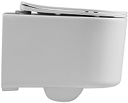 Комплект унитаза с инсталляцией Aquatek Set Aquatek Мия-010 4в1 цвет Белый с сиденьем Микролифт и клавишей смыва цвет Хром глянцевый-2