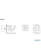 Комплект унитаза с инсталляцией Aquatek Set Aquatek Сириус цвет Белый с сиденьем Микролифт-4