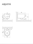 Комплект унитаза с инсталляцией Aquatek Set Aquatek Поларис-01-034 4в1 цвет Белый с сиденьем Микролифт и клавишей смыва цвет Оружейная сталь-6