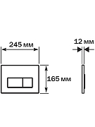Комплект унитаза с инсталляцией Aquatek Set Aquatek Поларис-01-034 4в1 цвет Белый с сиденьем Микролифт и клавишей смыва цвет Оружейная сталь-7