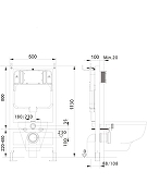 Комплект унитаза с инсталляцией Aquatek Set Aquatek Поларис-01-035 4в1 цвет Белый с сиденьем Микролифт и клавишей смыва цвет Оружейная сталь-6