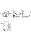 Комплект унитаза с инсталляцией Aquatek Set Aquatek Оберон WT цвет Белый с сиденьем Микролифт-3