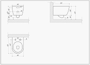 Комплект унитаза с инсталляцией Aquatek Set Aquatek Поларис-032 4в1 цвет Белый с сиденьем Микролифт и клавишей смыва цвет Нержавеющая сталь-6