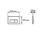 Комплект унитаза с инсталляцией Aquatek Set Aquatek Поларис-032 4в1 цвет Белый с сиденьем Микролифт и клавишей смыва цвет Нержавеющая сталь-7