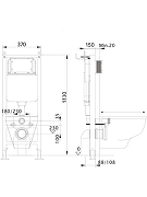 Комплект унитаза с инсталляцией Aquatek Set Классик cm-INS17-016 4в1 цвет Белый с сиденьем Микролифт и клавишей смыва цвет Хром глянцевый-5