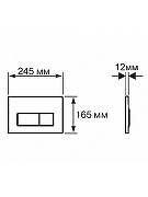 Комплект унитаза с инсталляцией Aquatek Set Aquatek Поларис-01-017 4в1 цвет Белый с сиденьем Микролифт и клавишей смыва цвет Черный матовый-7