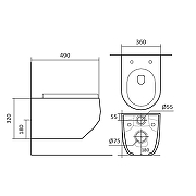 Комплект унитаза с инсталляцией Aquatek Set Aquatek Европа cm T цвет Белый с сиденьем Микролифт-3
