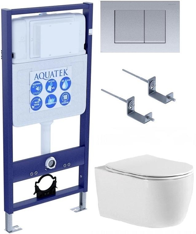 Комплект унитаза с инсталляцией Aquatek Set Aquatek ЕВРОПА cmp011 