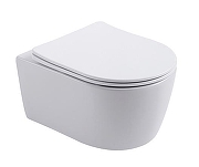 Комплект унитаза с инсталляцией Aquatek Set Aquatek Европа cmp014 цвет Белый с сиденьем Микролифт и клавишей смыва цвет Хром матовый-1