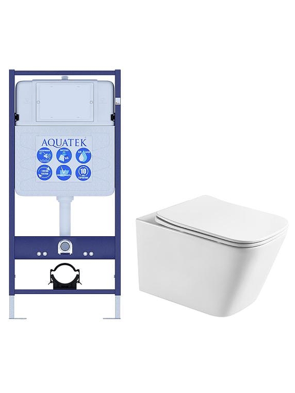 Комплект унитаза с инсталляцией Aquatek Set Aquatek Либра T 