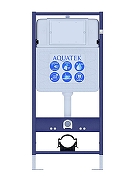 Комплект унитаза с инсталляцией Aquatek Set Aquatek Либра T цвет Белый с сиденьем Микролифт-2