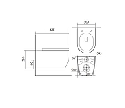 Комплект унитаза с инсталляцией Aquatek Set Aquatek Европа New-INSP01 цвет Белый с сиденьем Микролифт-3