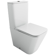 Унитаз компакт Ceramicanova Cubic CN1803T цвет Белый с бачком и сиденьем Микролифт