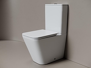 Унитаз компакт Ceramicanova Cubic CN1803T цвет Белый с бачком и сиденьем Микролифт-1