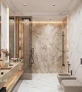 Керамогранит Creanza Selva Gold CP4004-A белый карвинг про 60х120 см-9