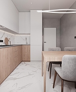 Керамогранит Arcadia Ceramica Paradise Statuario CR4003-A белый матовый с глянцевым эффектом 60х120 см-7