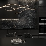 Керамогранит Arcadia Ceramica Cassero Nero CR6004-A черный карвинг 60х60 см-12