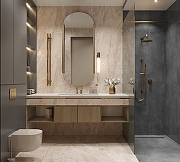 Керамогранит Arcadia Ceramica Intera Crema CR6009-A бежевый карвинг 60х60 см-15