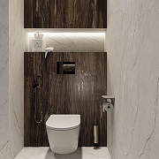 Керамогранит Creanza Pearsian Wood Charcoal CW-CR01-B коричневый карвинг 20х120 см-16