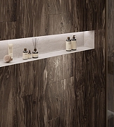 Керамогранит Creanza Pearsian Wood Charcoal CW-CR01-B коричневый карвинг 20х120 см-17