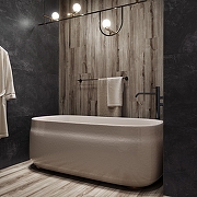 Керамогранит Creanza Akasa Wood Ash CW-RT01-B серый матовый 20х120 см-12