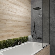 Керамогранит Creanza Akasa Wood Pine CW-RT04-B светло-бежевый матовый 20х120 см-12