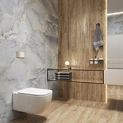 Керамогранит Creanza Husk Wood Cherry CW-RT13-B бежевый матовый 20х120 см-15