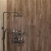 Керамогранит Creanza Husk Wood Wenge CW-RT14-B коричневый матовый 20х120 см-16