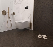 Керамогранит Creanza Letavole Wenge CH-RT06 коричневый матовый 8х45 см-4