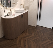 Керамогранит Creanza Scarlet Wood Walnut CH-RT10 коричневый матовый 8х45 см-4