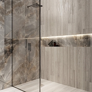 Керамогранит Creanza Mordic Wood Grey CW-RT16-B светло-серый матовый 20х120 см-13