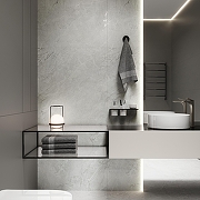 Керамогранит Creanza Bolivia Ice CZ-CR02-B светло-серый карвинг 80х160 см-6