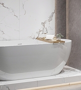 Керамогранит Creanza Galaxy Statuario CZ-CR03-B белый карвинг 80х160 см-7