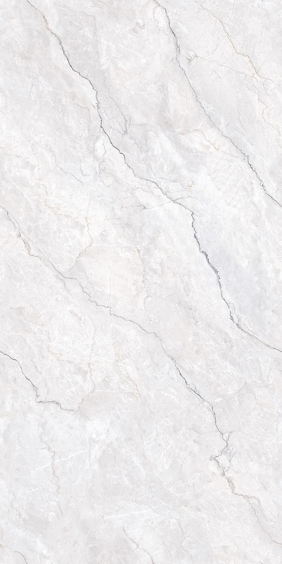 Керамогранит Creanza Lumiere White CZ-GL06-B светло-серый матовый с глянцевым эффектом 