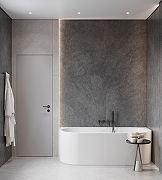 Керамогранит Creanza Listello Nero CZ-SL03-B серый матовый с микрогранулами 80х160 см-8