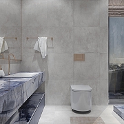 Керамогранит Arcadia Ceramica Cementum Light Grey RT6003-A светло-серый матовый 60х60 см-11