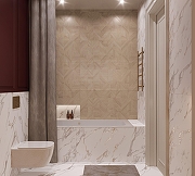 Керамогранит Arcadia Ceramica Rockwood Crema RT7012-P бежевый матовый с 3D-эффектом 60х120 см-8