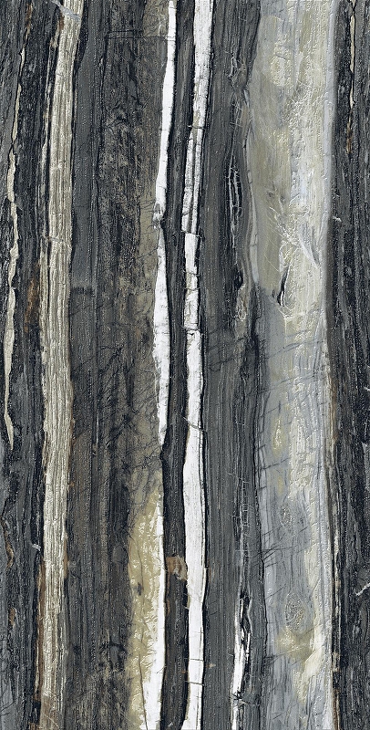 Керамогранит Creanza Brazzilian Black SH1002-G темно-серый матовый с 3D-глазурью 