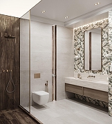 Керамогранит Creanza Corten Grey SH1003-G бежевый матовый с 3D-глазурью 60х120 см-6