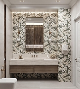 Керамогранит Creanza Corten Grey Decor SH1004-D бежевый матовый с 3D-глазурью 60х120 см-3