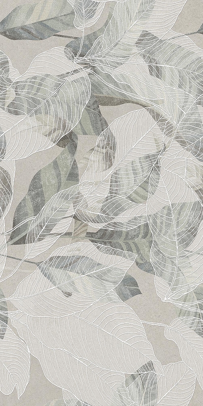 Керамогранит Creanza Crayon Grey Decor SH1006-D серый матовый с 3D-глазурью 