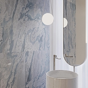 Керамогранит Creanza Ocean Aqua SH1007-G голубой матовый с 3D-глазурью 60х120 см-8