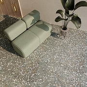 Керамогранит Creanza Veneziano Terra Verde SH1009-G серый матовый с 3D-глазурью 60х120 см-5